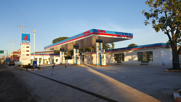 Hệ thống cửa hàng Xăng dầu PVOil Lào